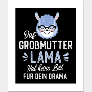 Großmutter Lama hat keine Zeit für dein Drama Posters and Art